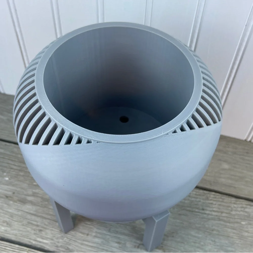 Indoor Flower Pot,The Narvo Planter Pot w/ Drainage Hole & Drip Tray